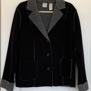 Emma James Coat Jacket Cuffed Faux Suede